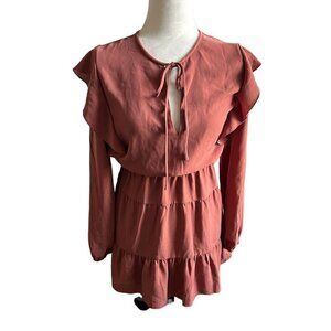 ARITZIA Wilfred Ruffled Marvelle Dress US XS